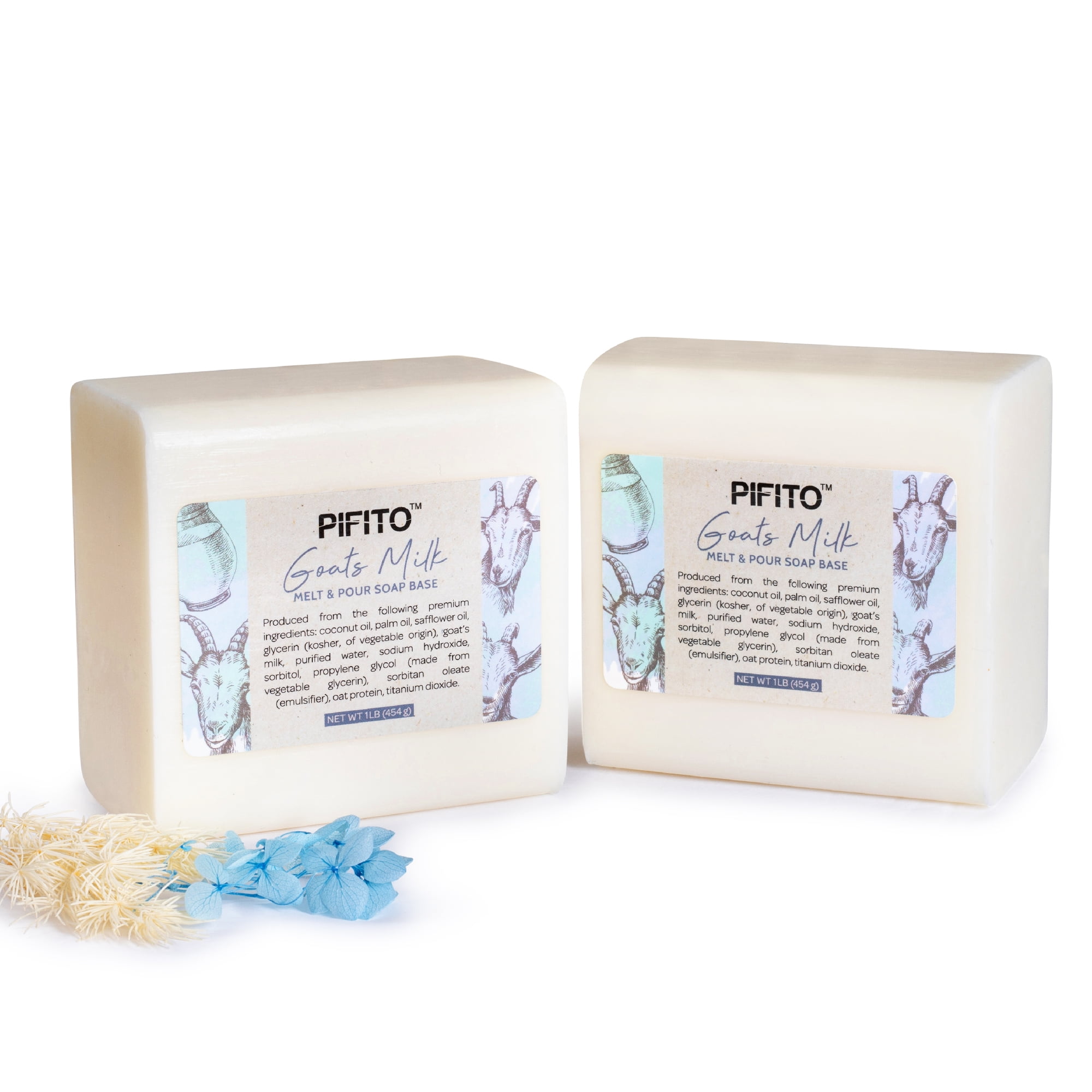Pifito Cocoa Butter Melt and Pour Soap Base (2 lb) │ Premium 100