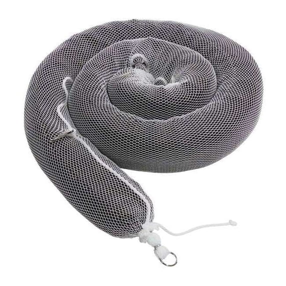 Pig Sorbent Boom, 24 gal, 5 in x 10 ft, Oil, Black, White, 4 PK BOM412