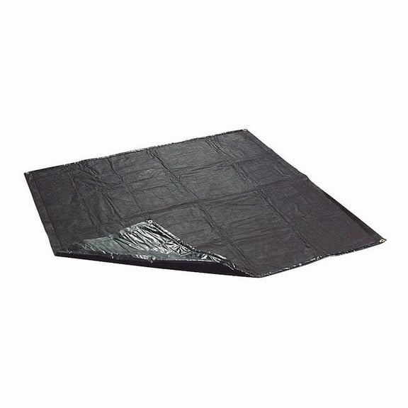 Sorbent Pad, 3 gal, 5 ft x 60 in, Oil, Black, Polyethylene, Polypropylene MAT444