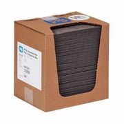 Pig Sorbent Pad, 10 gal, 10 in x 13 in, Universal, Gray, Polypropylene MAT251
