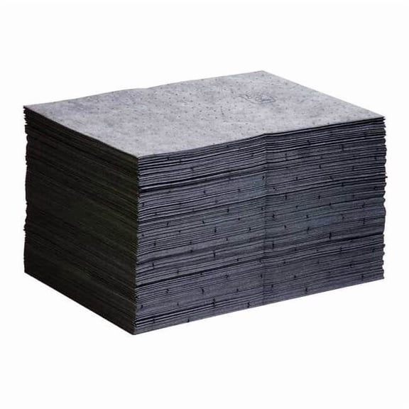 Pig 20" Absorbent Pad, Fluids Absorbed: Universal, Light, 22 gal., 200 PK MAT204