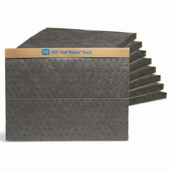 Pig Absorbent Pad,Universal,Gray,PK90 MAT127