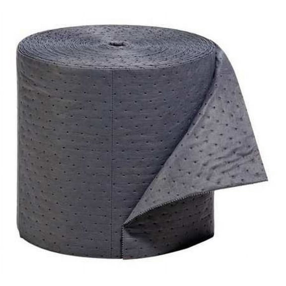 Pig Sorbent Roll, 18 gal, 16 in x 150 ft, Universal, Gray, Polypropylene MAT176