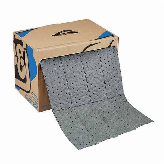 Sorbent Roll, 7 gal, 15 in x 60 ft, Universal, Gray, Polypropylene MAT242