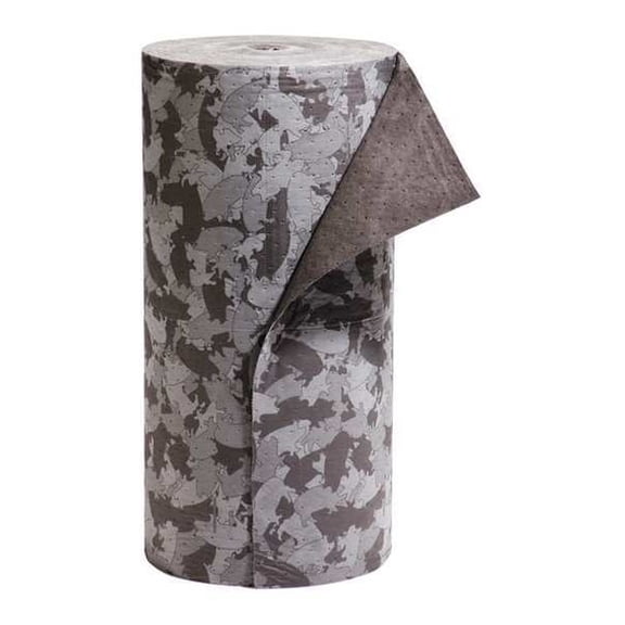 Pig Absorbent Roll,Universal,Gray/Black MAT189