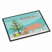 Caroline's Treasures BB9299JMAT American Landrace Pig Christmas Door Mat, Indoor Rug or Outdoor Welcome Mat 24x36