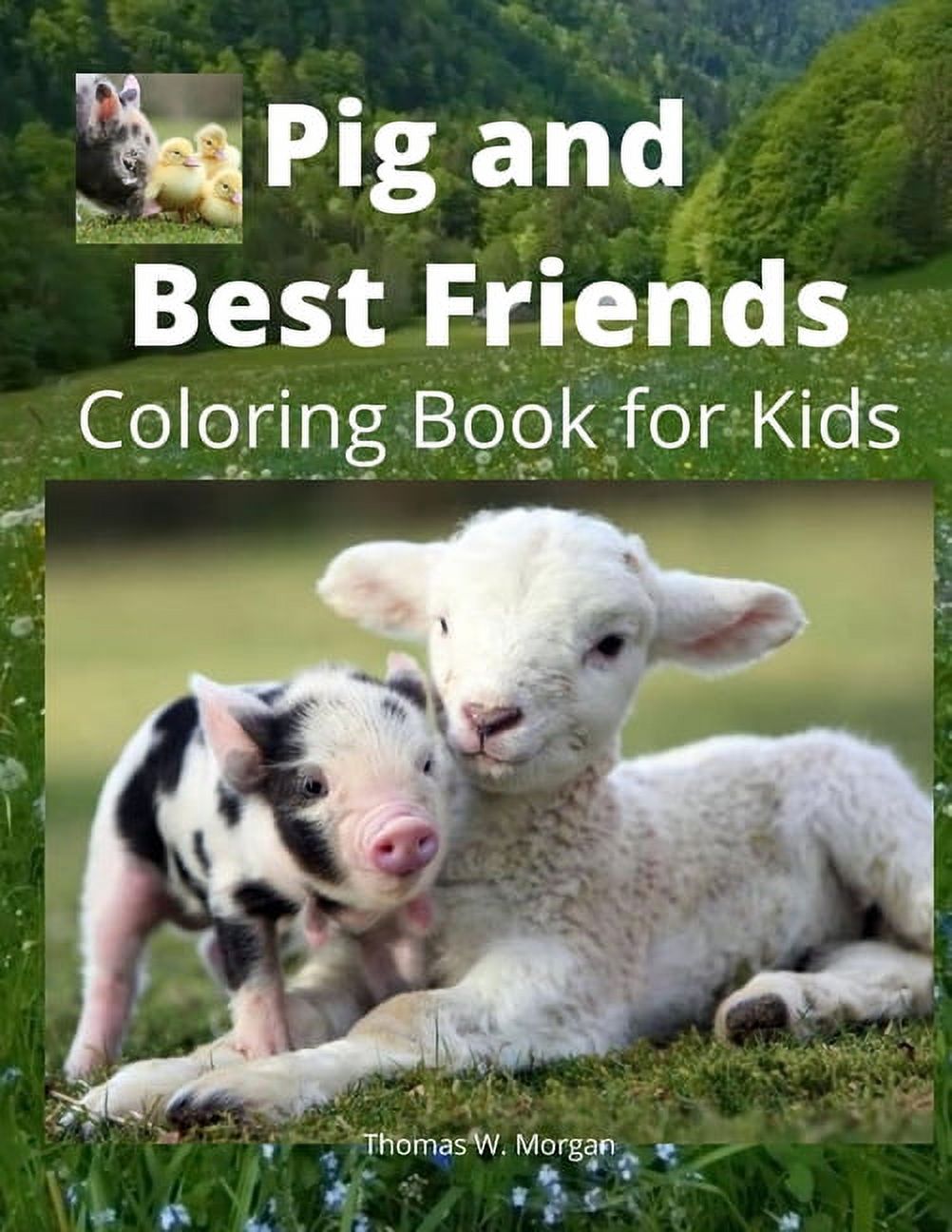 Pig and Best Friends Coloring Book for Kids : A Cute Farm Animal Coloring Book for Kids Ages 3-8 - Super Coloring Pages of Animals on the Farm - Pig and Best Friends Activity and Coloring Book for Boys, Girls and Kids - Amazing Gift for Kids (Paperback) - image 1 of 1