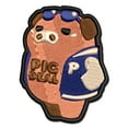 thumbnail image 1 of Pig Big Deal Letterman Varsity Jacket Applique Multi-Color Embroidered Hook & Loop Patch - 2.5 Inch Small, 1 of 5
