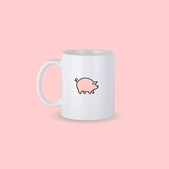 Pig Coffee Mug, Pig Pernalized Mug, Cute Pig Coffee Cup, Fun Funny Pig Mug, Gift Him, Gift Her, Co-worker Gift.