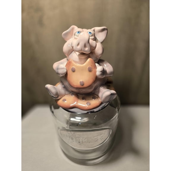 Pig Cookie Jar, For Candy, Sugar, Flour, Sourdough, Dog Food, Laundry Pods, With Lid, Kitchen Storage Container