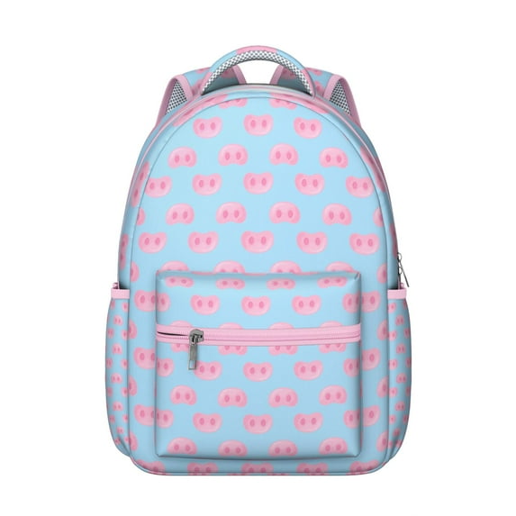 Pig Design School Backpack - Sturdy & Trendy Bookbag for Teens & Adults, Water-Resistant Material, Multiple Pockets, Perfect for Campus & Office