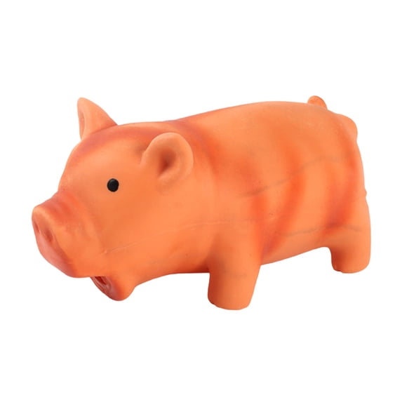 Pig Dog Toy for Dogs Latex Rubber Squeeze Grunting Sound Interactive Play Dog Toy Animals Pig Shape Gnawing Sound Toy For Pet
