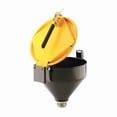 thumbnail image 1 of Pig Drum Funnel,Yellow,13" H,11-1/4" dia. DRM1125-YW-NPT, 1 of 1