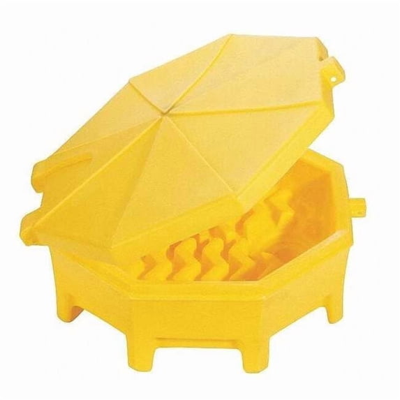 Drum Funnel w/Hinged Lid,Yl,29"O.D.x11"H DRM672-YW