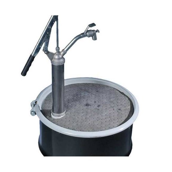 Pig Sorbent Pad, 5 gal, 18 in Dia., Universal, Gray, Polypropylene MAT237