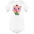 thumbnail image 1 of Pig Eating Popsicles Bodysuit Infant -Image by Shutterstock,  Newborn, 1 of 4