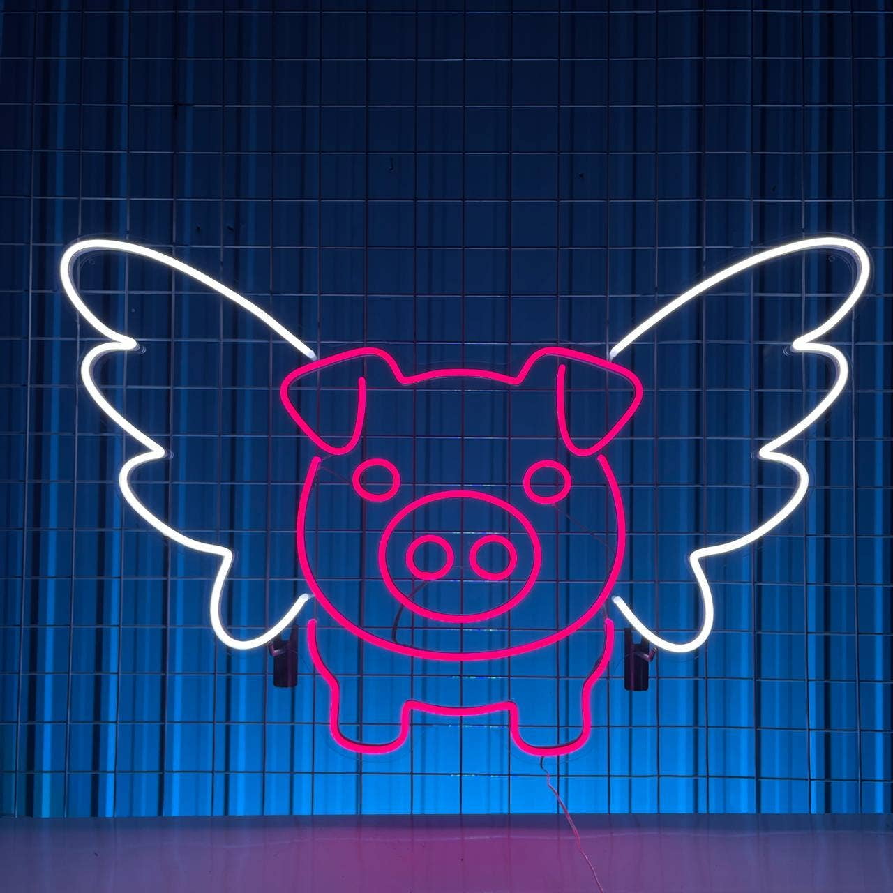 Pig FLy Neon Sign, Animal Cute Wall Decor
