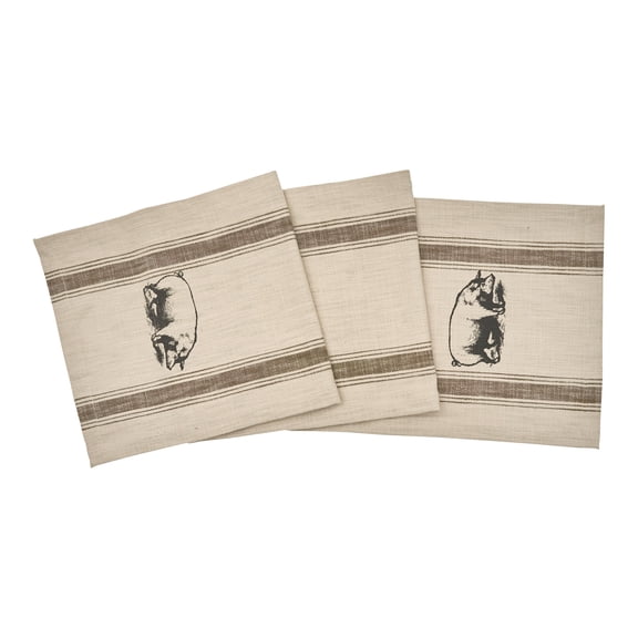 Pig Feed Sack Table Runner 13" x 72"