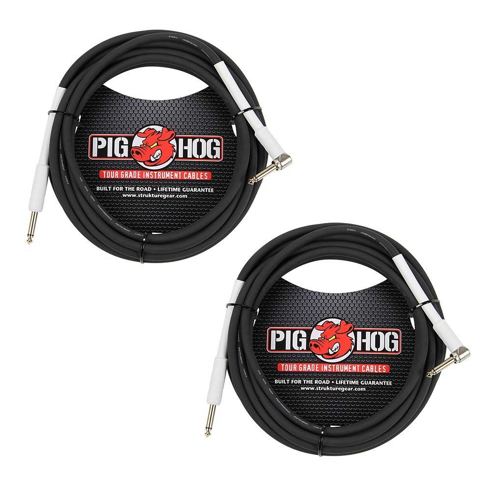 Pig HOG 18.6' Feet High Performance Instrument Cable Black (Straight