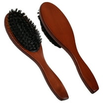Pig Hair Brush for Massage and Beauty - Wood Air Bag Comb for Tame Hair and Scalp Care