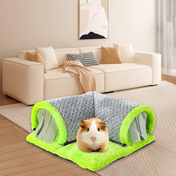 Pig Hideout Tunnel Bed Soft Removable Tunnels and Tubes for Cage Pig Hides for Sturdy Small Animal Tunnel for Hamster Hedgehog