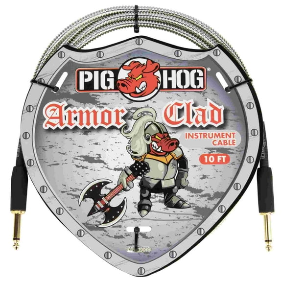 Pig Hog Armor Clad Instrument Cable - 10 ft