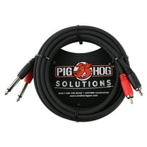 Pig Hog PDR1410 10' Dual RCA to 1/4" Cable