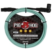 Pig Hog PHMH6SGR Hex Series, 6ft Right Angle Mic Cable, Seafoam Green
