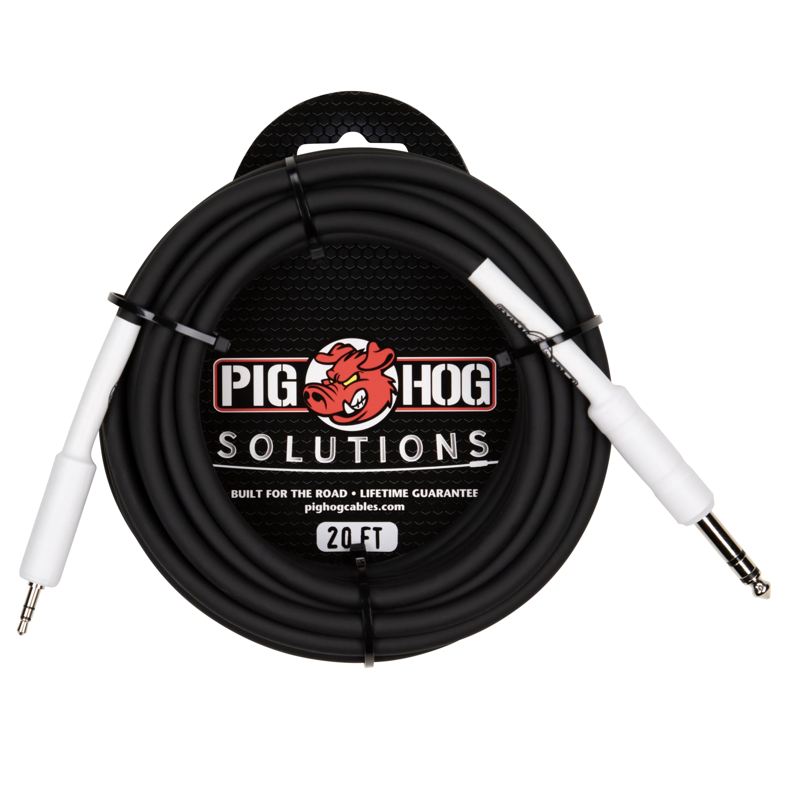 Pig Hog PX48J20 20' 1/4" TRS to 1/8" Mini Cable