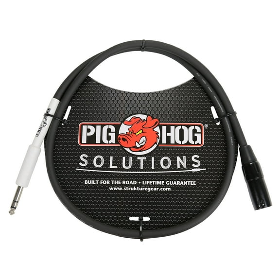 Pig Hog Solutions XLR(M) to 1/4" TRS Adapter Cable 3 ft.