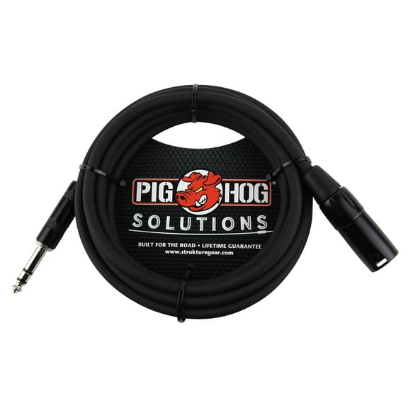 PIGHOG 50FT TRS(M)-XLR(M) BALANCED CABLE