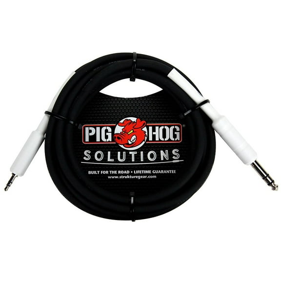 Pig Hog PX48J10 10' 1/4" TRS to 1/8" Mini Cable