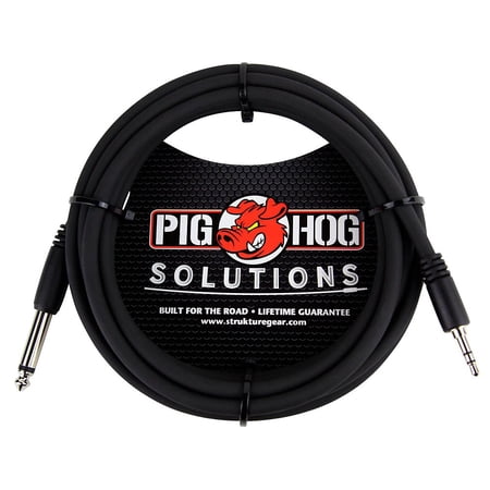 Pig Hog PX-35T4M 3.5mm TRS to 1/4" Mono Instrument Cable, 10 Feet
