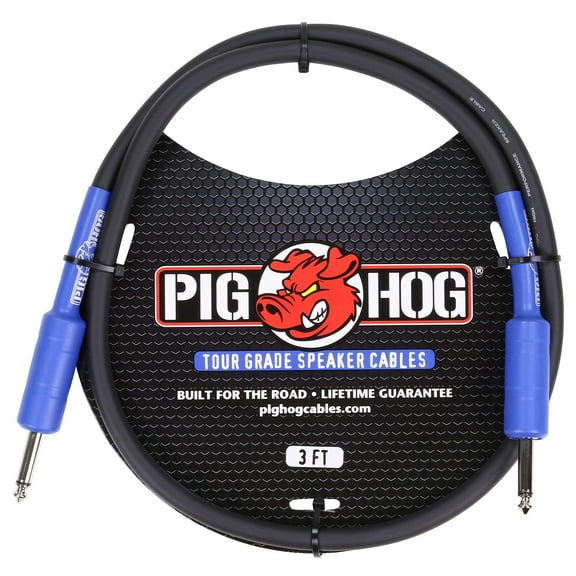 Pig Hog PHSC3 8mm Speaker Cable 3ft 14 Gauge Wire - Head to Cab
