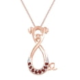 thumbnail image 1 of Pig Infinity Pendant Necklace In 14K Rose Gold Over Sterling Silver, 1 of 1