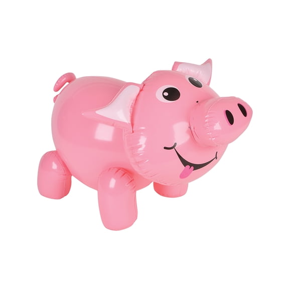 Pink Pig Farm Animal Inflatable 24"