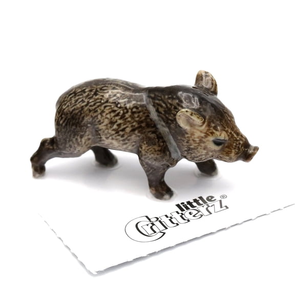 Pig - Javelina "Jabali" - miniature porcelain figurine