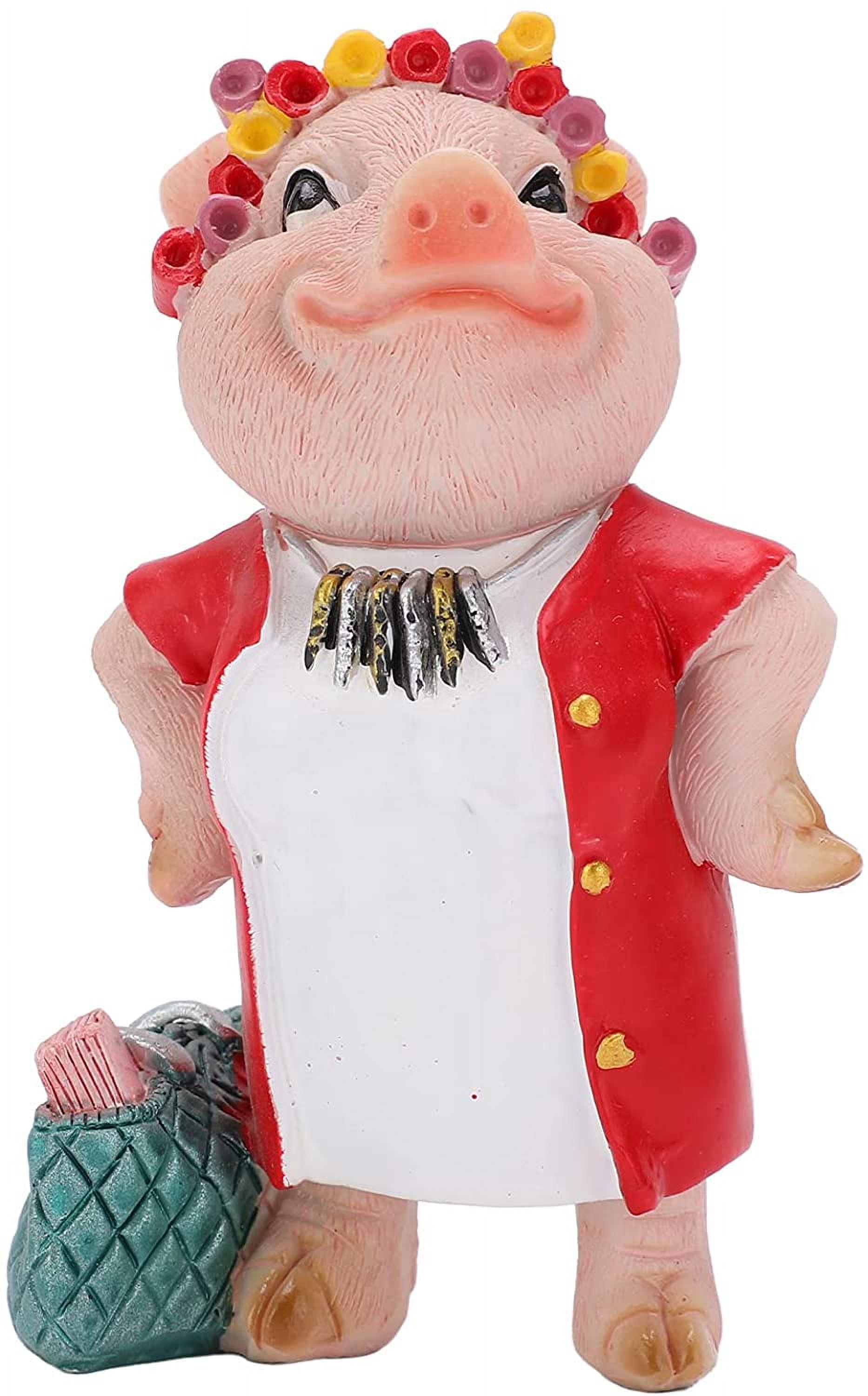 Pig Lawn Decorations and Statues, Resin Home or Garden Decor Animal