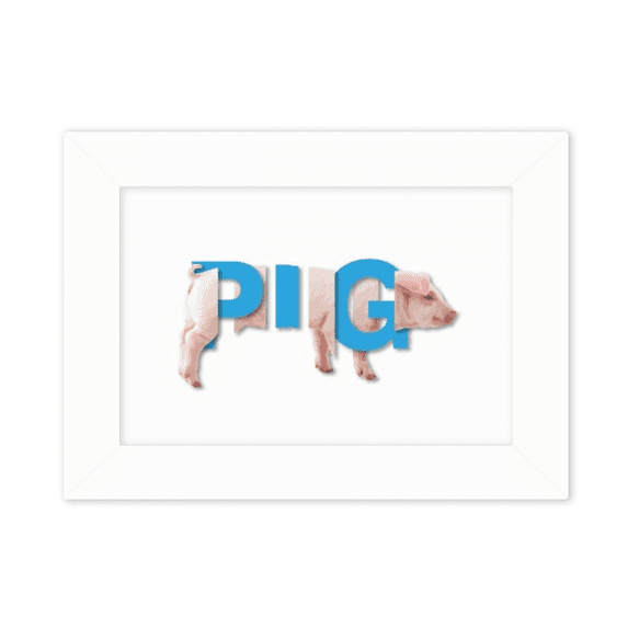 Pig Livestock Rural Food Photo Mount Frame Picture Art Painting Desktop ...