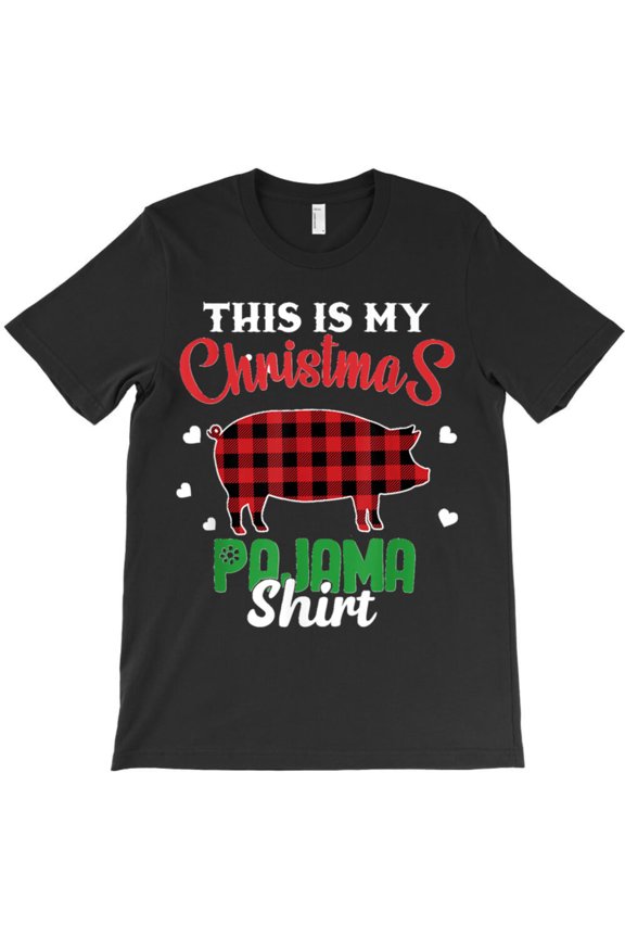 Pig Lovers Gifts Funny Pigs Christmas This Is My Christmas Pajama Graphic T-Shirt G5728, Up to 5XL