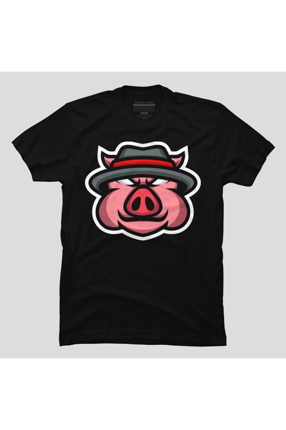 Pig Mafia Funny Animal Gangster Parody Sarcastic Humor H11931 Unisex T-Shirt, Up to 5XL Available