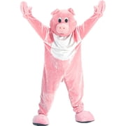 Dress Up America Adult Pig Mascot Costume - One Size Fits Most