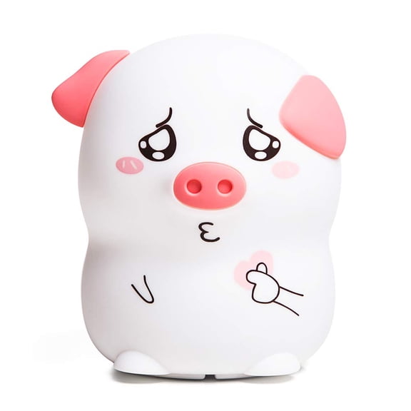 Pig Night Light with Remote Pink No Size