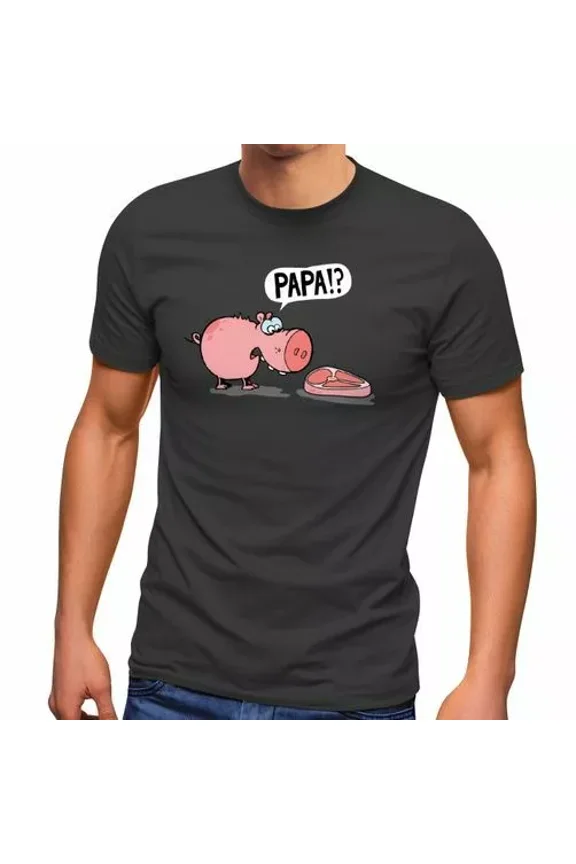 Pig Piglet Steak Dad Tshirt? Sarcasm For Meat Eaters Irony, Vintage Birthday Gift
