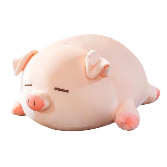 Pig Plush Pillow, Ultra Soft Cute Stuffed Animal, 31.5 Inch Large Lying Pig Plush Toy 1 Pack, Sleeping Throw Pillow for Bedroom Bed Couch Decor Ideal Birthday Gift for Kids Adults Girls Boys