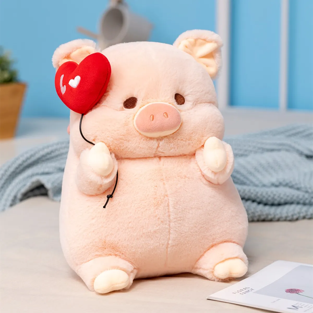 Pig Plush Toy Cartoon Stuffed Animals Plushies Doll Anime Soft Kids