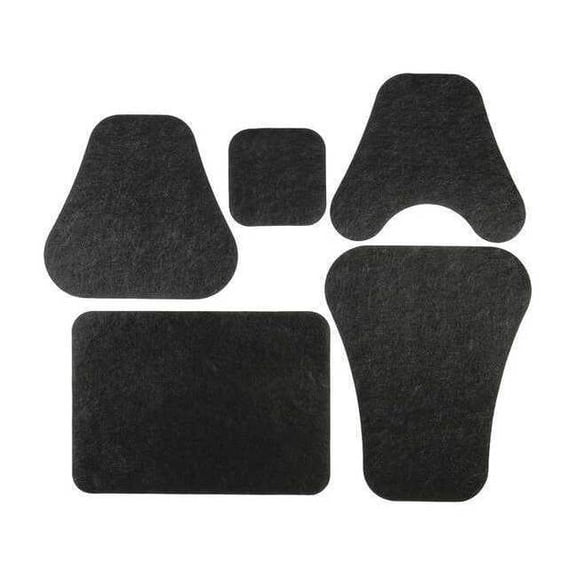 Pig Restroom Mat Bundle,Black,Thickness 1/8" GRP7000-BK