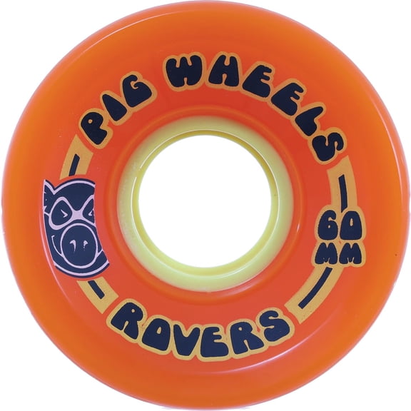 Pig Rover Skateboard Wheels 85a 60mm Orange