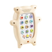 Pig Shape Educational Story Machine, Interactive Early Learning Music Player, Speech and Sound Development Toy, Electronic Cognitive Play Center, White