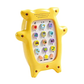 Pig Shape Educational Story Machine, Interactive Early Learning Music Player, Speech and Sound Development Toy, Electronic Cognitive Play Center, Yellow